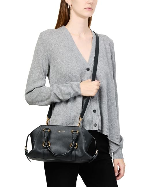 Alexander McQueen Black Kleine Handtasche Farringdon