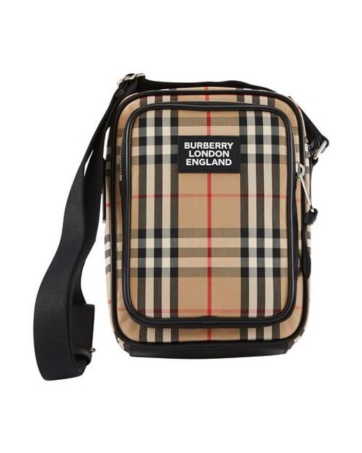 Burberry Vintage Check & Leather Crossbody Bag for Men Save 42 Lyst