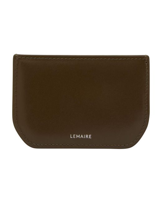 Lemaire Green Calepin Card Holder for men