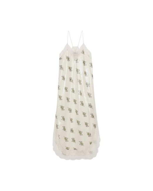 Zadig & Voltaire White Ristyl Sequin Dress