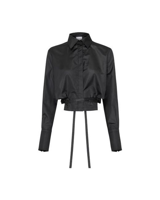 Patou Cropped Link Blouse in Black | Lyst Canada