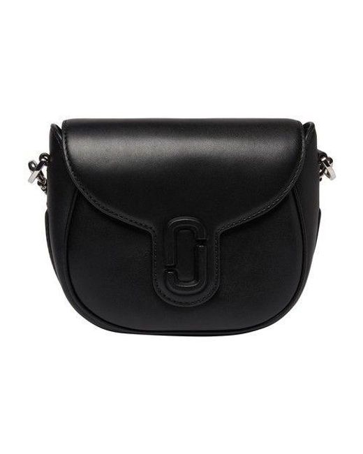 Marc Jacobs The Covered J Marc Saddle Bag in Black | Lyst