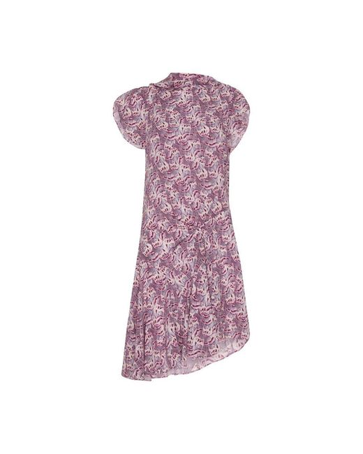 Isabel Marant Purple Viona Short Dress