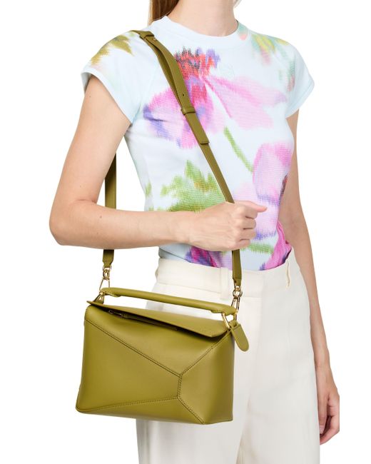 Loewe Yellow Small Puzzle Edge Bag