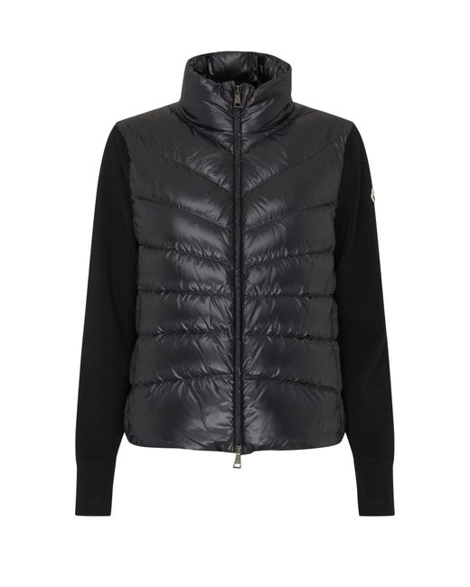 Moncler Black Bi-Material Jacket