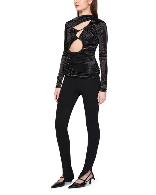 Isabel Marant Black Rose Langarm-Top