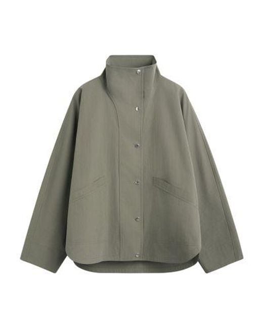 Totême Gray Summer Parachute Jacket