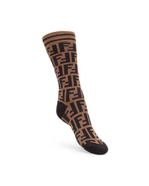 Fendi Brown Socks