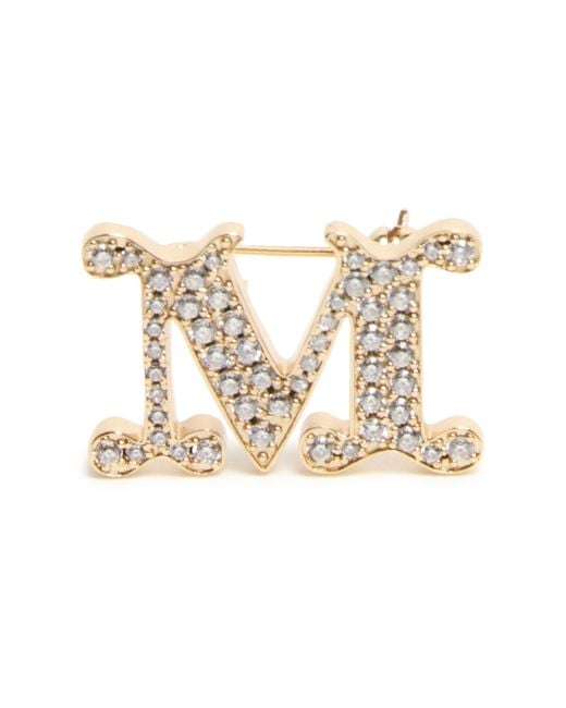Max Mara Metallic Brosche Mit Bärchen