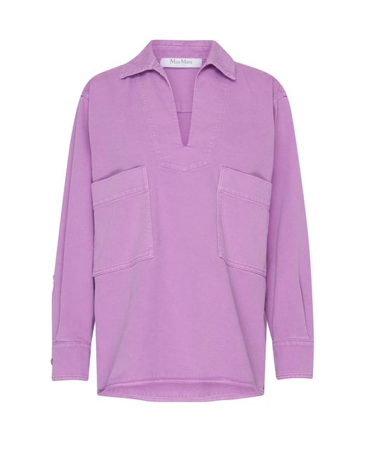 Max Mara Purple Loretta Overshirt
