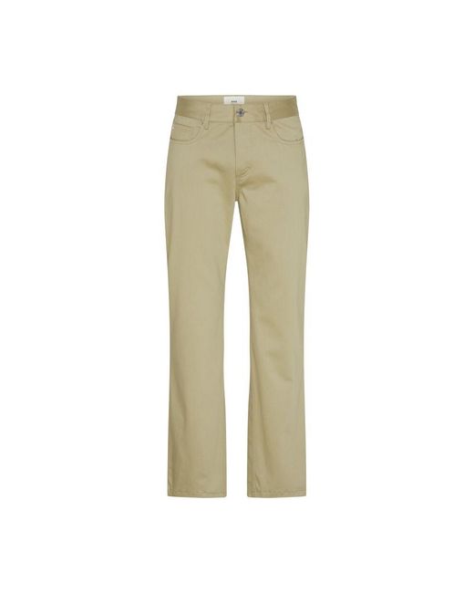 AMI Green Straight Fit Trousers for men
