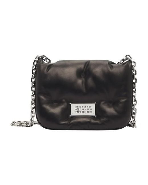 Maison Margiela Glam Slam Flap Mini Shoulder Bag in Black - Lyst