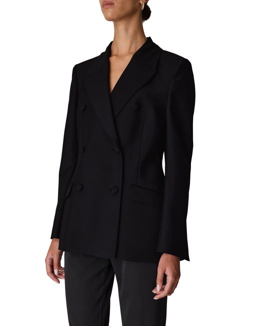 Rohe Black Double-Breasted Blazer