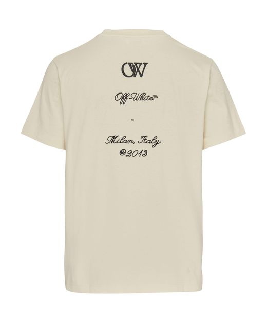 Off-White c/o Virgil Abloh Natural 23 Logo Slim S/S Tee for men