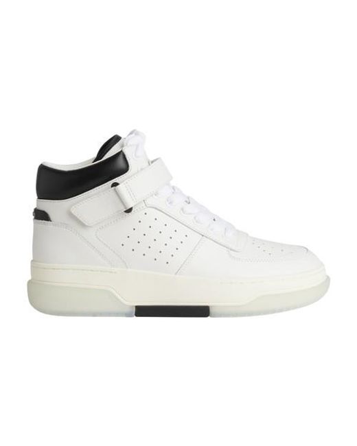 Amiri Leather Bandana Skel Sneakers in White_black (White) for Men ...