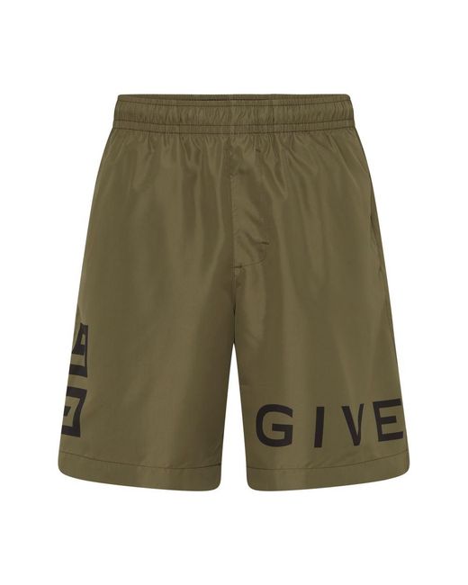 Givenchy Green 4G Swimshorts for men