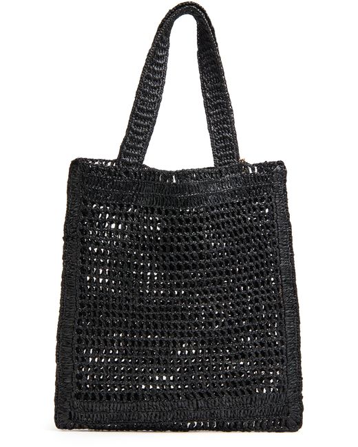 Chloé Black Gehäkelte Tote Bag Summer Banana