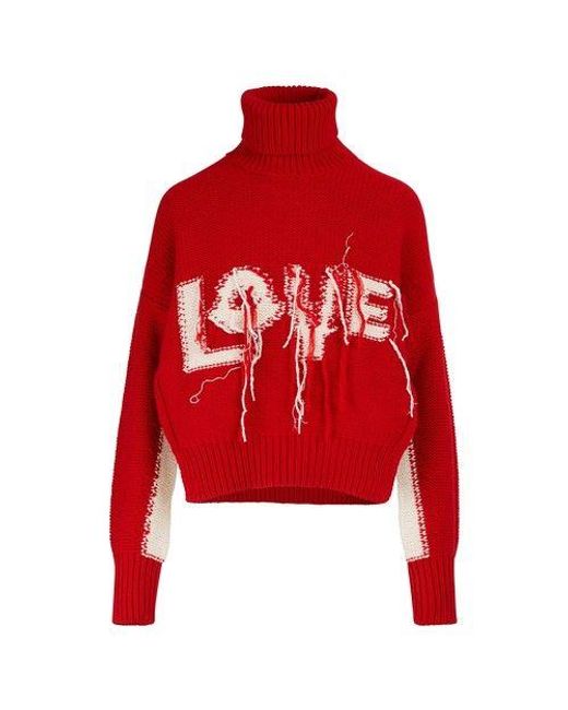 Moncler Genius Red 2 Moncler 1952 - Love Cashmere Sweater