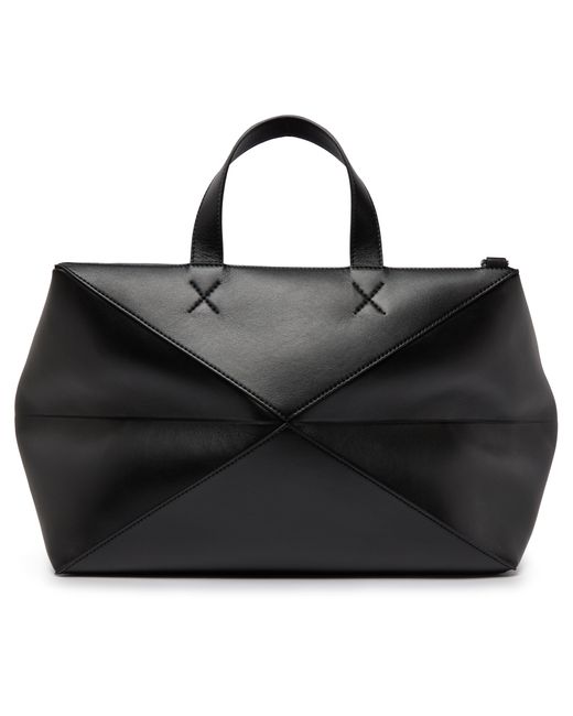 Loewe Black Puzzle Fold Duffle Bag for men