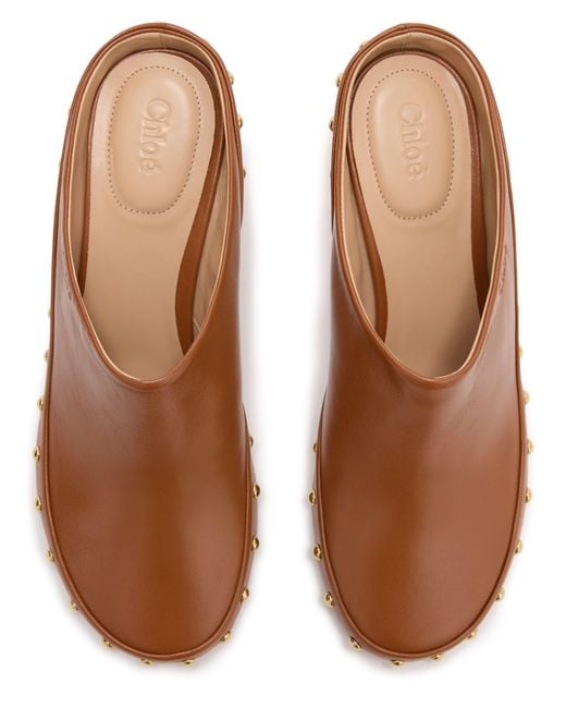 Chloé Brown Junie Mules