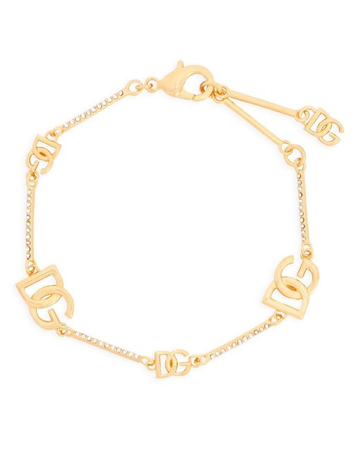 Bracelet avec strass Dolce & Gabbana en coloris Metallic