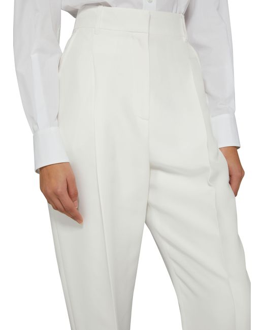 Alexander McQueen White Tappered Pants