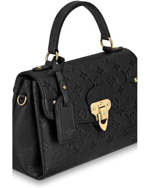 Louis Vuitton, Bolso de cuero negro Georges BB Monogram …