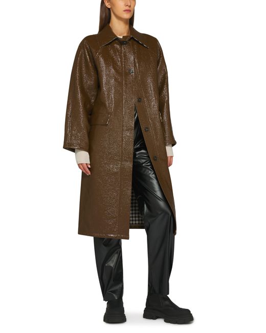 Kassl Brown Original Long Lacquer Coat