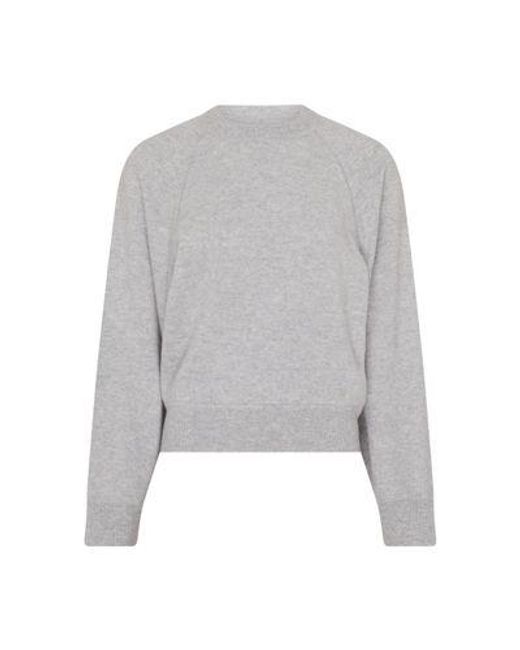 Loulou Studio Gray Pemba Cashmere Sweater