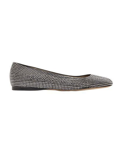 Loewe Toy Ballet Flats With Diamanté in Gray | Lyst