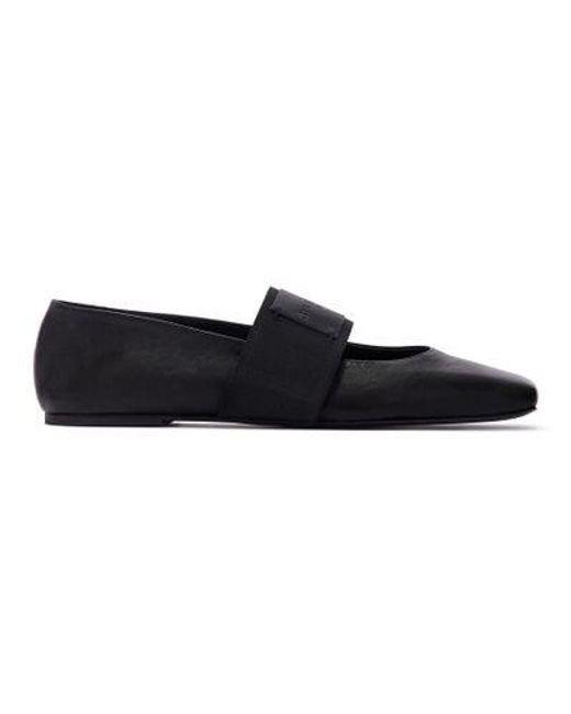 Givenchy Black Sliced Square Ballet Flats