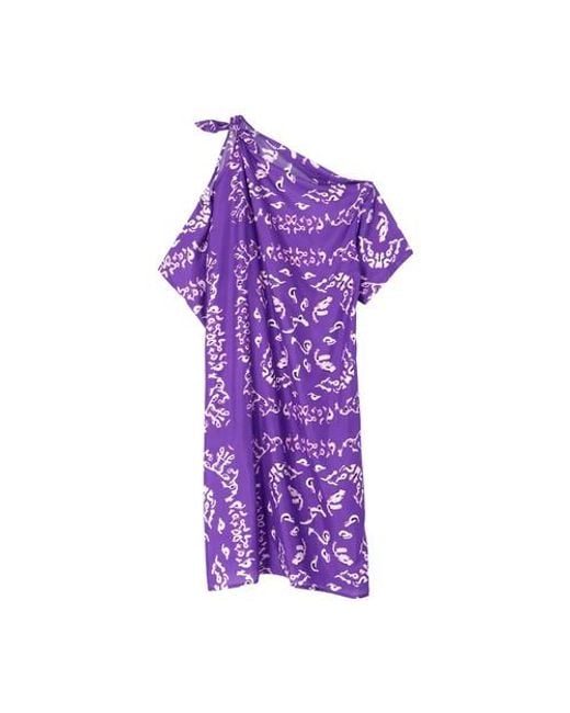 Christian Wijnants Purple Dubhe Cold Shoulder Dress