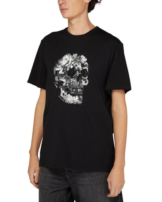 Alexander McQueen T-Shirt Skull in Black für Herren