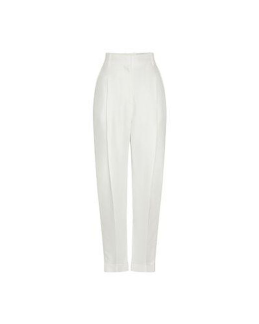 Alexander McQueen White Tappered Pants