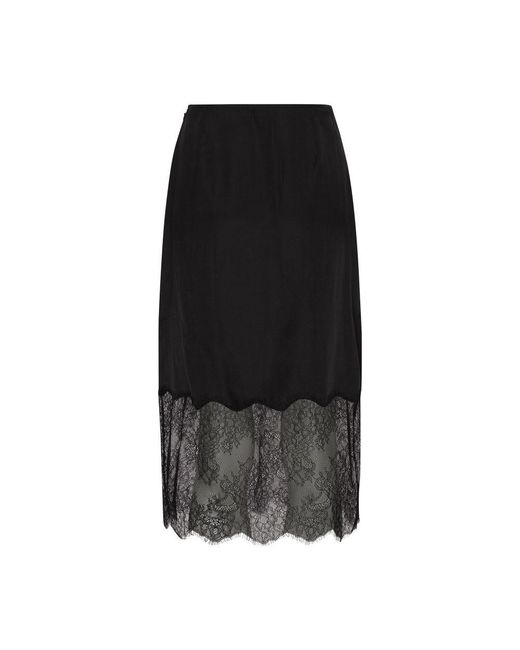 Anine Bing Black Amélie Midi Skirt
