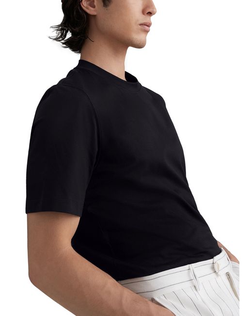 Brunello Cucinelli Black Jersey T-Shirt for men