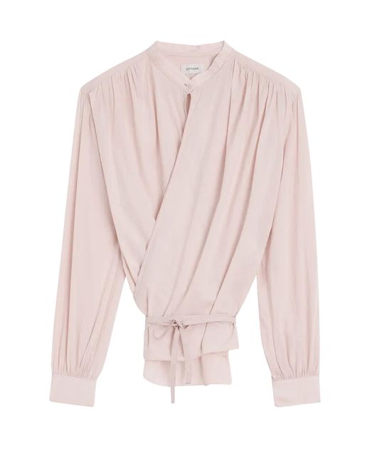 Lemaire Pink Wickelbluse