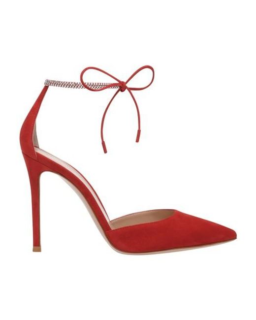 Gianvito Rossi Montecarlo D'orsay Pumps in Red | Lyst