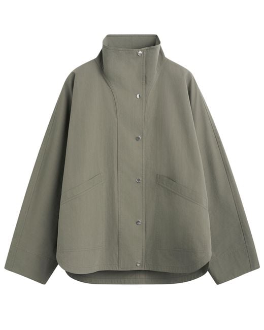 Totême Gray Summer Parachute Jacket