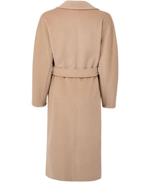 Max Mara Natural Mantel Mit Gürtel Madame 101801
