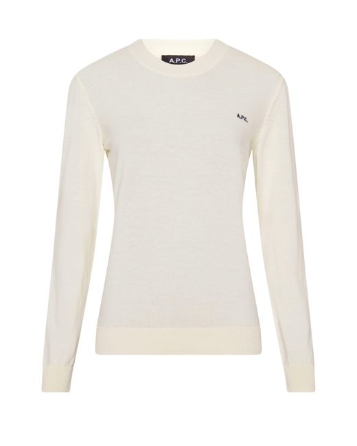 A.P.C. White Victoria Sweater