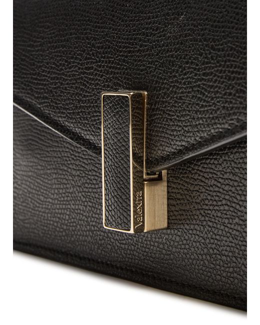Valextra Black Iside Pouch With Chain