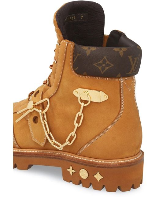 Louis Vuitton Lv Creeper Ankle Boot in Natural for Men | Lyst
