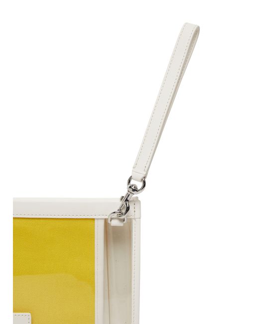 Marc Jacobs Yellow The Clear Large Pouch