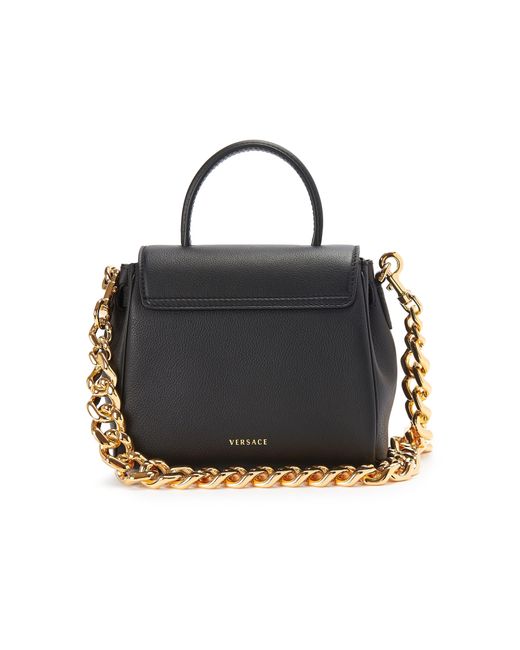 Versace Black La Medusa Small Handbag