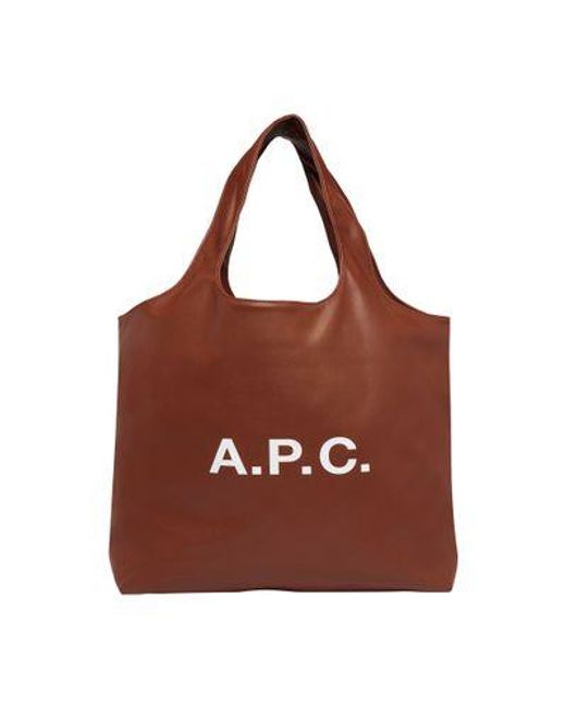 A.P.C. Brown Ninon Tote Bag