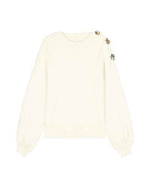 Ba&sh White Mateo Sweater