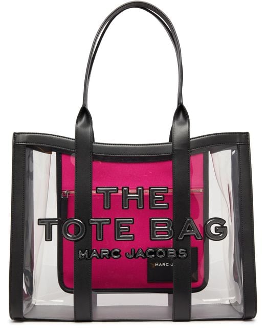 Marc Jacobs Pink The Clear Large Tote Bag