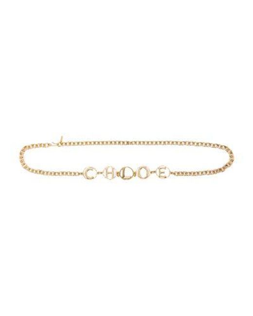 Chloé Metallic Gürtel Chloé