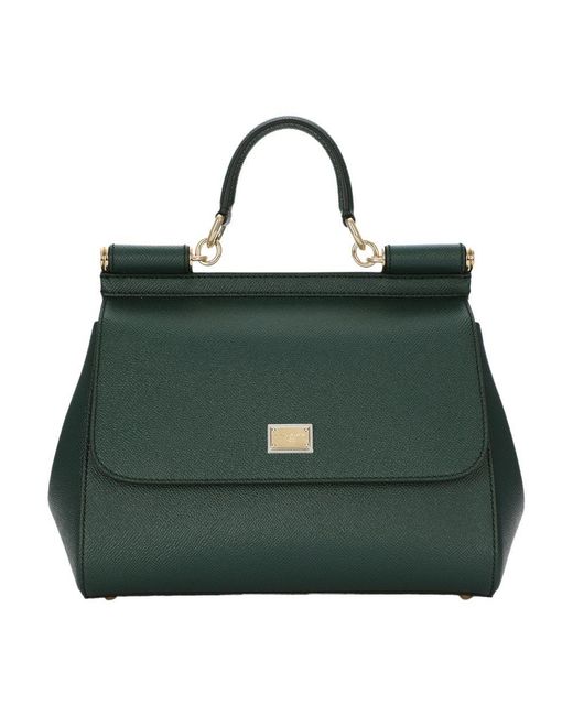 Dolce & Gabbana Green Medium Sicily Handbag